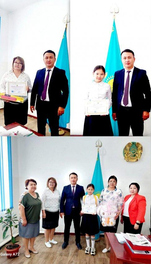 5 "А" сынып оқушысы Еркін Жібек қазақ тілі мен әдебиет пәнінен жүлделі 🥇1️⃣ орынға ие болып, дипломмен марапатталды.