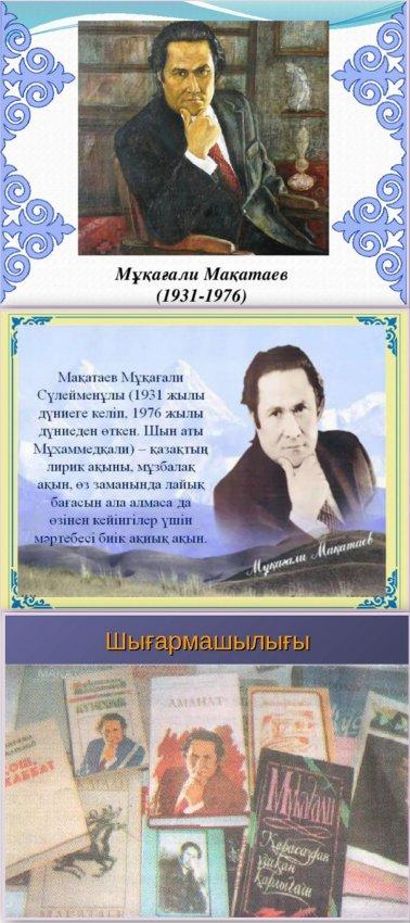 "Мұқағали Мақатаев - поэзия тұлпары" тақырыбында танымдық сағат өткізілді.